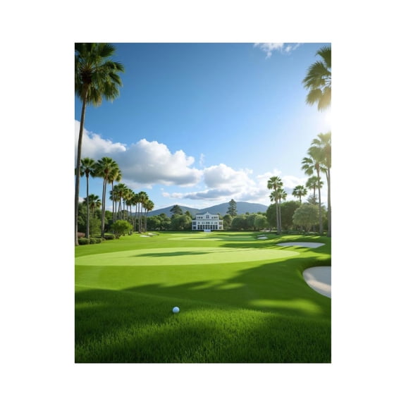 Paint By Numbers Kit for Adults Beginner - DIY Golf Course Greenery Scenic Landscape Canvas Painting Kits for Adults, Frameless Paint By Number for Adults for Home Wall Decor 16x20 Inch