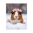 thumbnail image 1 of Paint By Numbers Kit for Adults Beginner - DIY Guinea Pig Blossom Snow Charm Canvas Painting Kits for Adults, Frameless Paint By Number for Adults for Home Wall Decor 16x20 Inch, 1 of 7