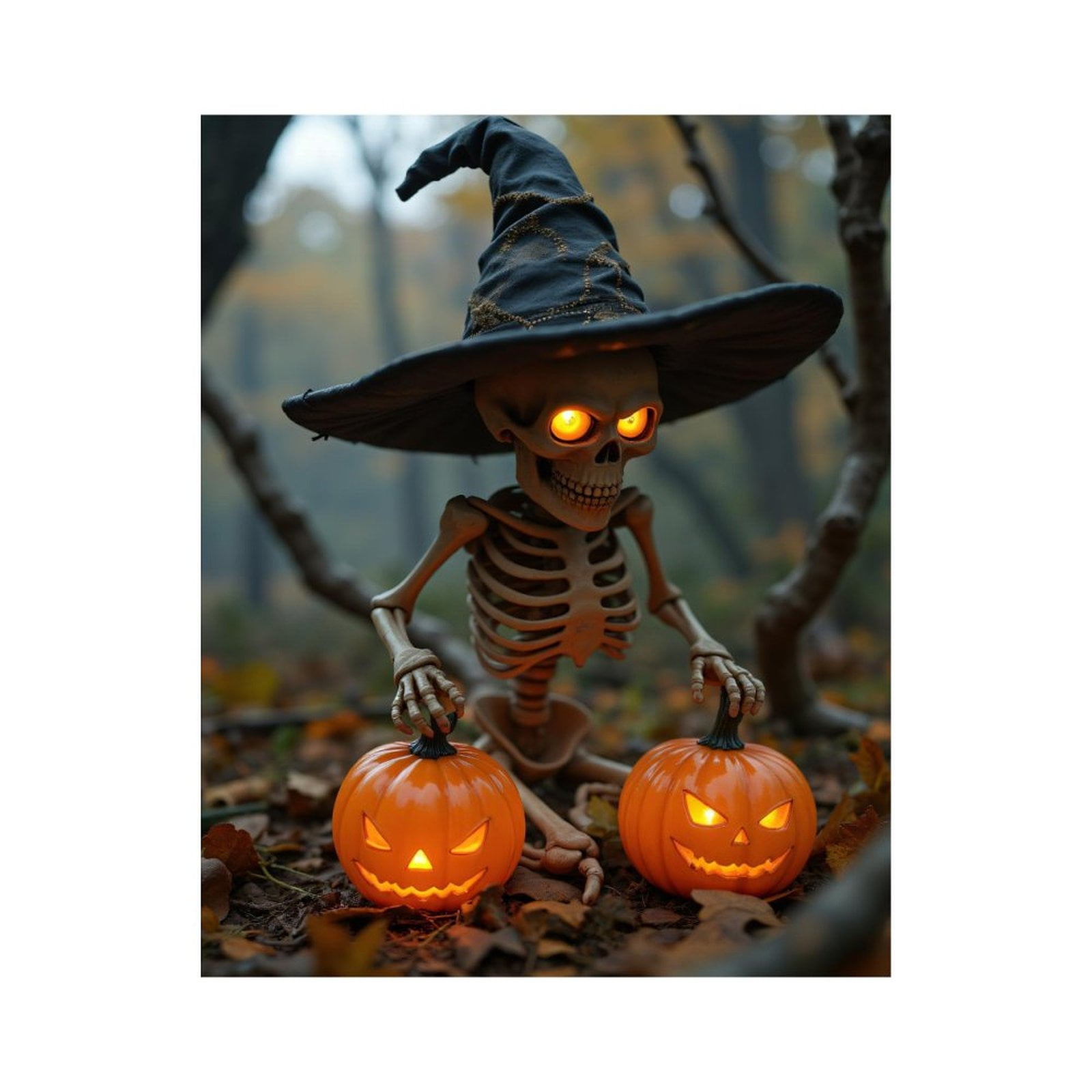 Kit de peinture par numéros d'Halloween pour adultes avec toile