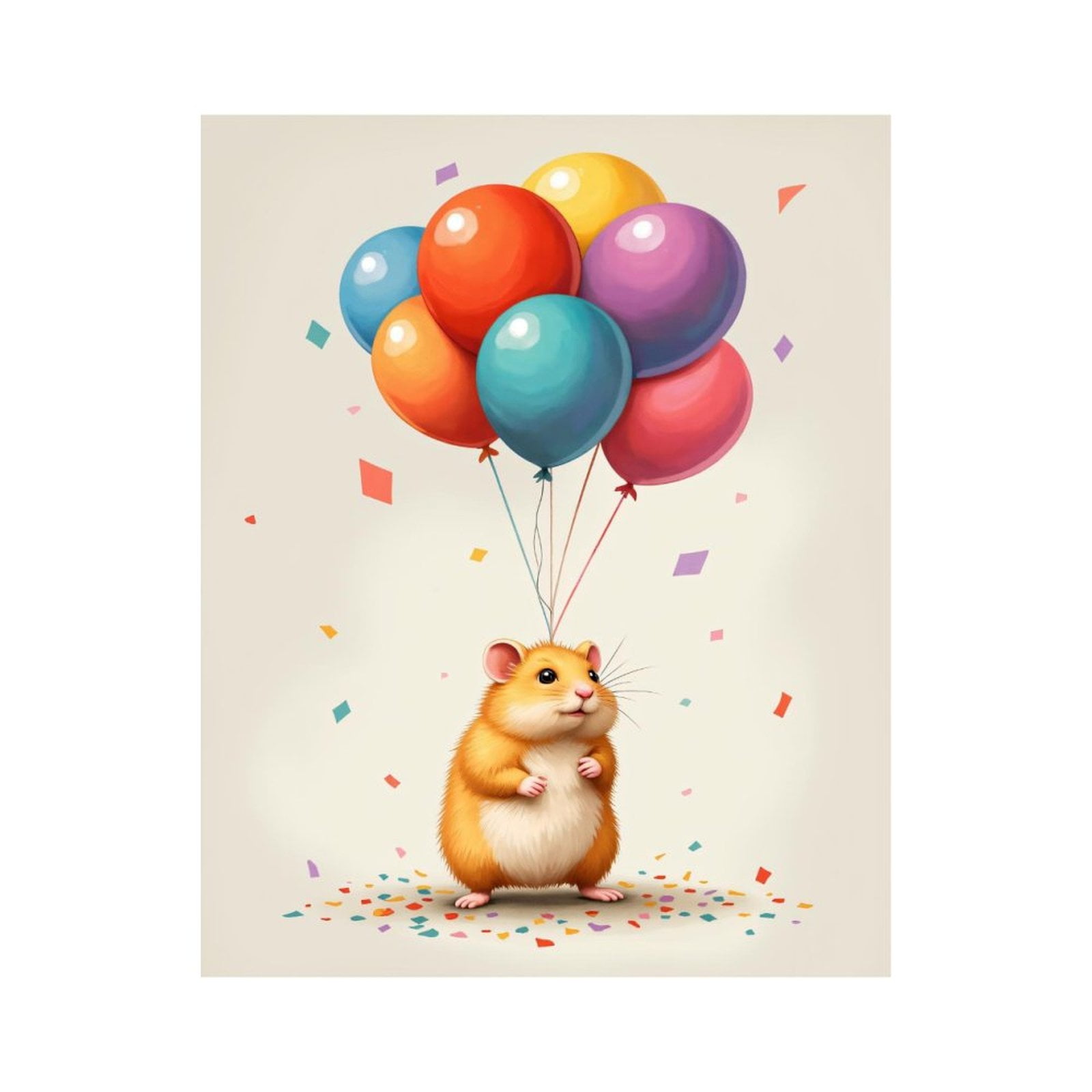 Beginner Hamster Kit Reference: Paint By Numbers Kit For Adults Beginner