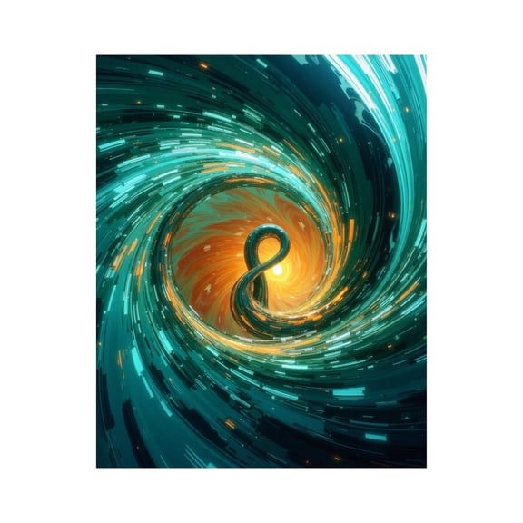 Paint By Numbers Kit for Adults Beginner - DIY Infinity Energy Flow Vortex Canvas Painting Kits for Adults, Frameless Paint By Number for Adults for Home Wall Decor 16x20 Inch