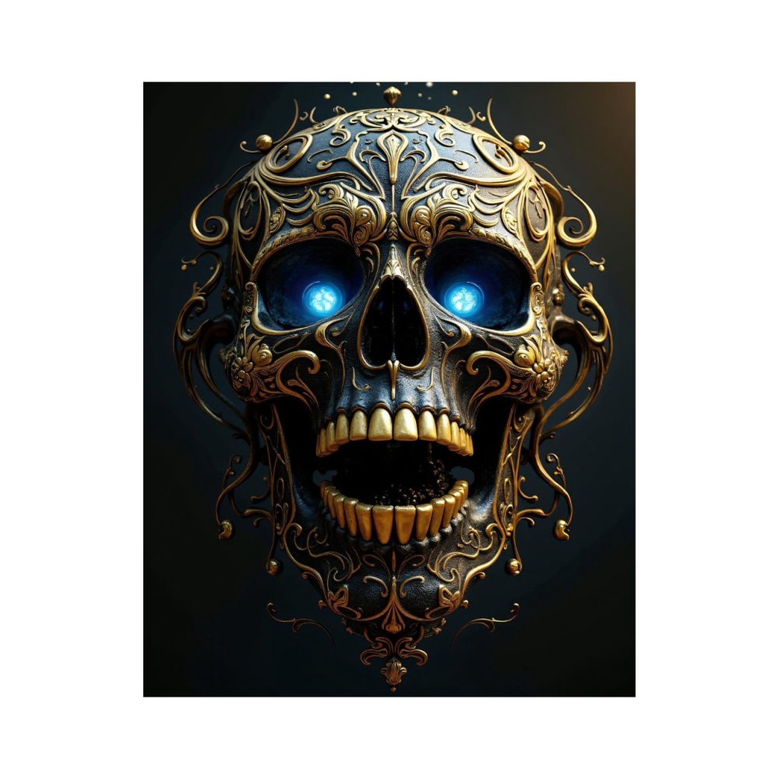 Paint By Numbers Kit for Adults Beginner - DIY Intricate Ornate Skull Art Design Canvas Painting Kits for Adults, Frameless Paint By Number for Adults for Home Wall Decor 16x20 Inch
