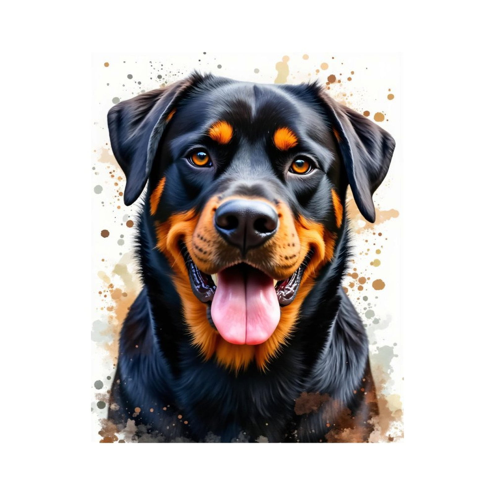 Paint By Numbers Kit for Adults Beginner - DIY Joyful Dog Portrait Art Canvas Painting Kits for Adults, Frameless Paint By Number for Adults for Home Wall Decor 16x20 Inch