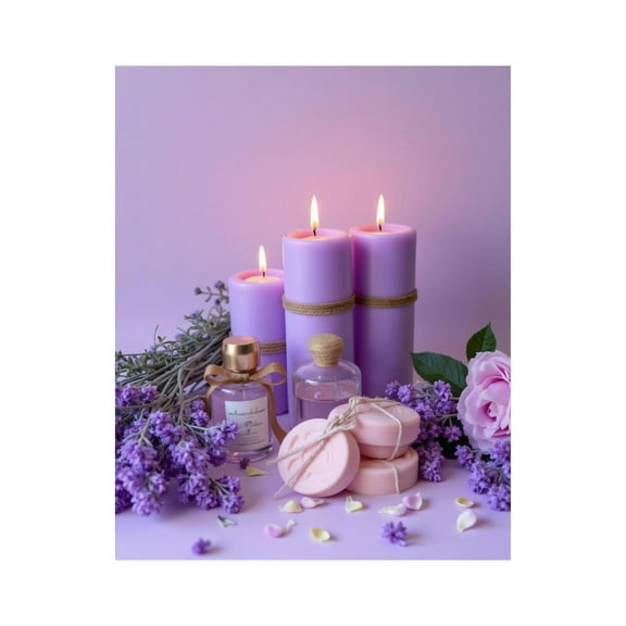 Paint By Numbers Kit for Adults Beginner - DIY Lavender Aromatherapy Spa Set Canvas Painting Kits for Adults, Frameless Paint By Number for Adults for Home Wall Decor 16x20 Inch