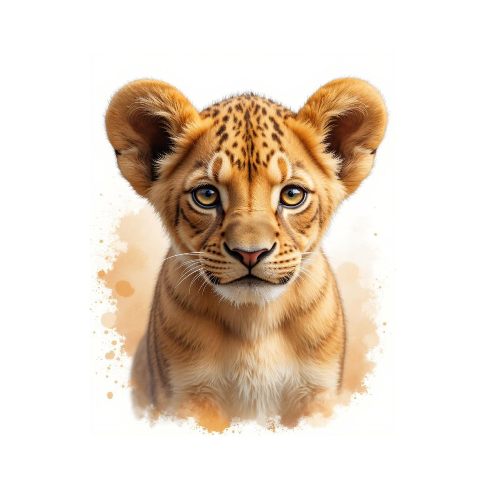 Paint By Numbers Kit for Adults Beginner - DIY Lion Cub Portrait Art Canvas Painting Kits for Adults, Frameless Paint By Number for Adults for Home Wall Decor 16x20 Inch