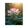 thumbnail image 1 of Paint By Numbers Kit for Adults Beginner - DIY Lotus Bloom Morning Dew Canvas Painting Kits for Adults, Frameless Paint By Number for Adults for Home Wall Decor 16x20 Inch, 1 of 7
