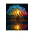 thumbnail image 1 of Paint By Numbers Kit for Adults Beginner - DIY Magical Rainbow Tree Reflected Water Canvas Painting Kits for Adults, Frameless Paint By Number for Adults for Home Wall Decor 16x20 Inch, 1 of 7