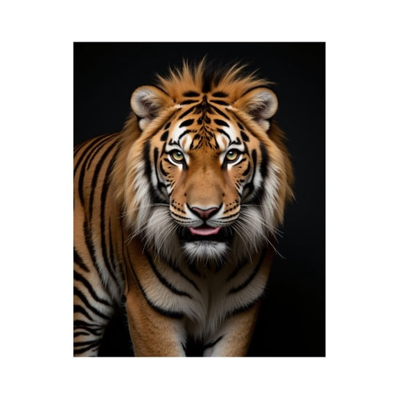 Paint By Numbers Kit for Adults Beginner - DIY Majestic Bengal Tiger Portrait Canvas Painting Kits for Adults, Frameless Paint By Number for Adults for Home Wall Decor 16x20 Inch