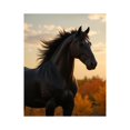 thumbnail image 1 of Paint By Numbers Kit for Adults Beginner - DIY Majestic Black Horse Sunset Canvas Painting Kits for Adults, Frameless Paint By Number for Adults for Home Wall Decor 16x20 Inch, 1 of 7