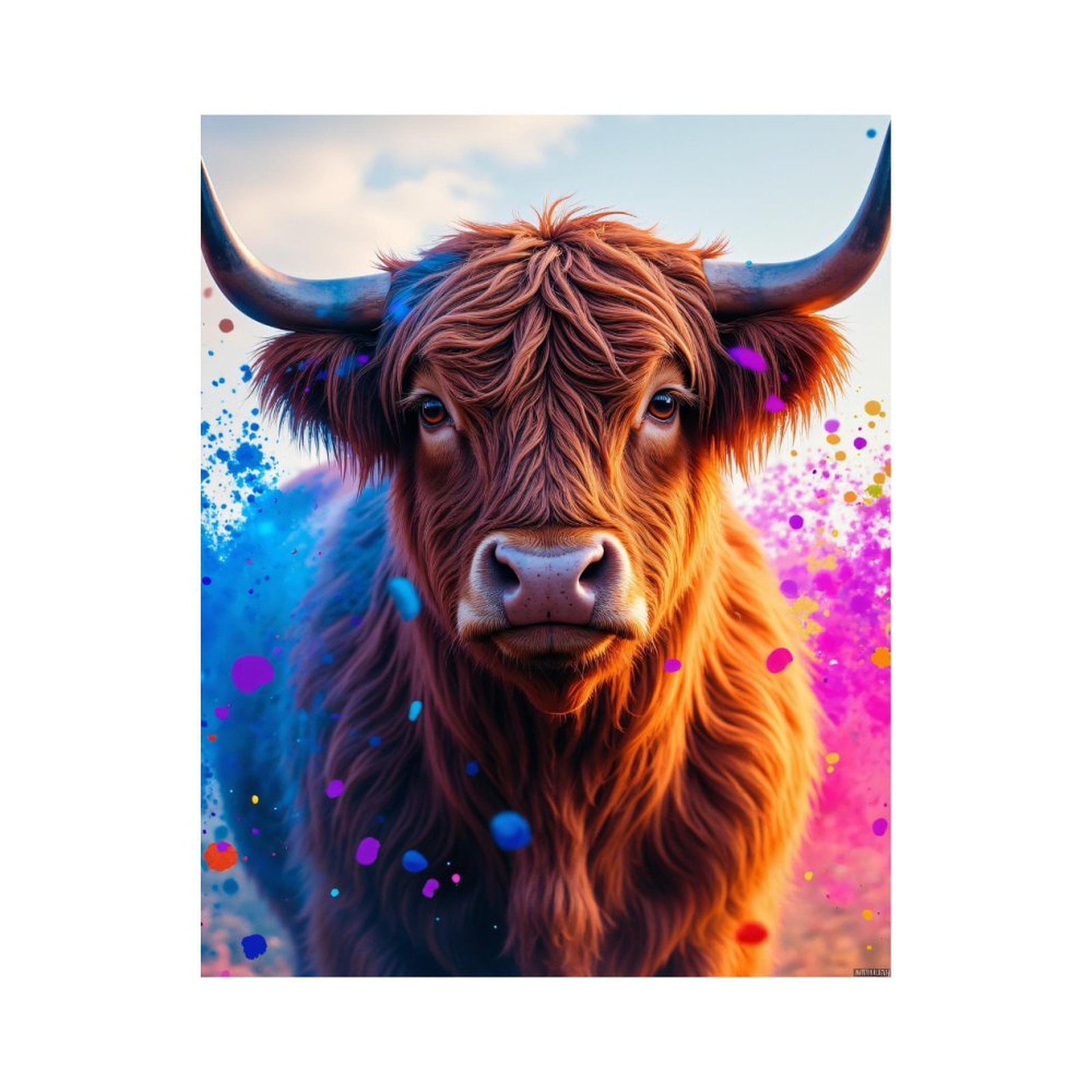 Paint By Numbers Kit for Adults Beginner - DIY Majestic Shaggy Animal Art Burst Canvas Painting Kits for Adults, Frameless Paint By Number for Adults for Home Wall Decor 16x20 Inch