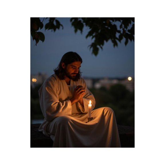 Paint By Numbers Kit for Adults Beginner - DIY Man Meditating Candle Night Sky Canvas Painting Kits for Adults, Frameless Paint By Number for Adults for Home Wall Decor 16x20 Inch