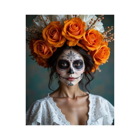 Paint By Numbers Kit for Adults Beginner - DIY Masks Floral Art Face Painting Canvas Painting Kits for Adults, Frameless Paint By Number for Adults for Home Wall Decor 16x20 Inch