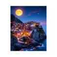thumbnail image 1 of Paint By Numbers Kit for Adults Beginner - DIY Moonlit Coastal Village Scene Canvas Painting Kits for Adults, Frameless Paint By Number for Adults for Home Wall Decor 16x20 Inch, 1 of 7