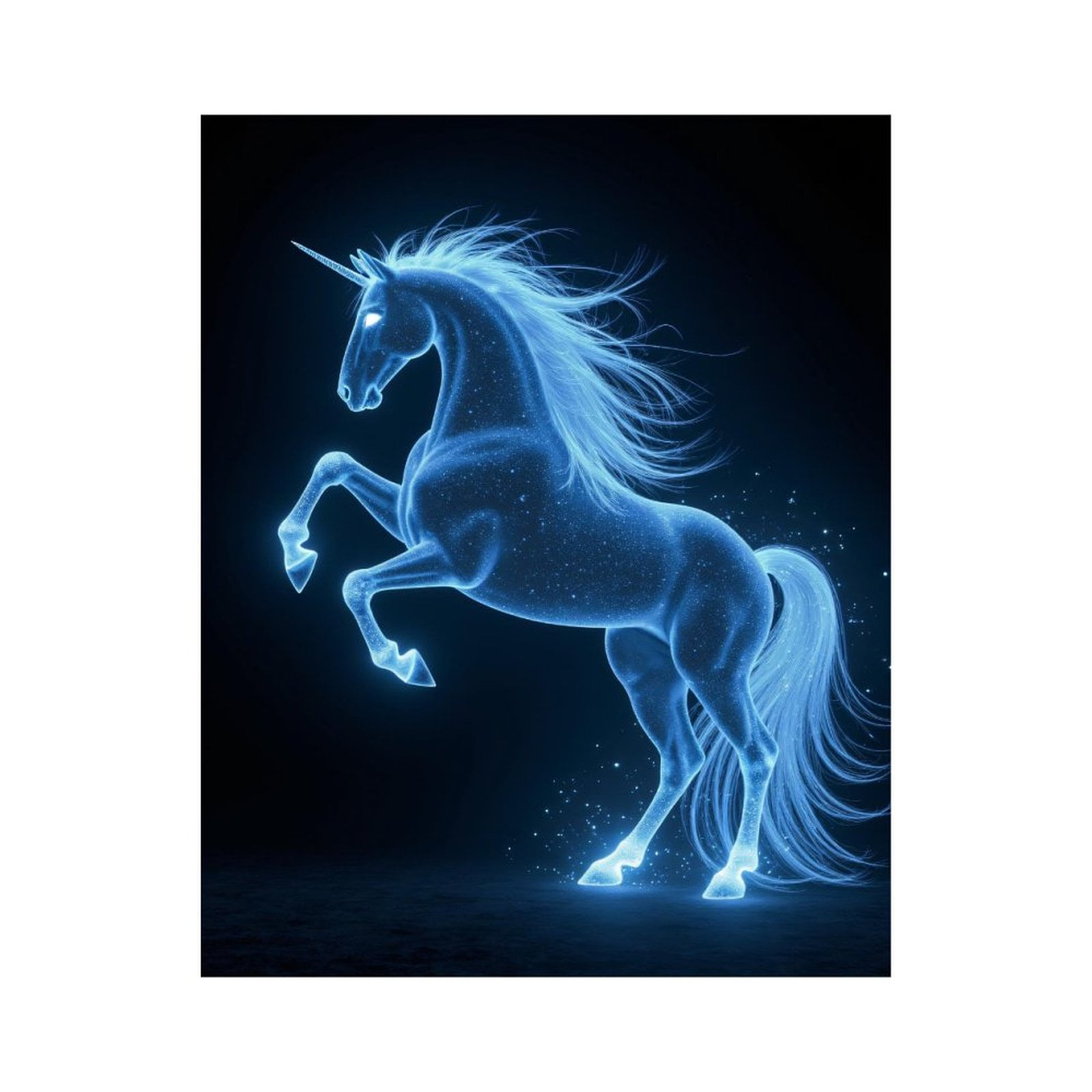 Paint By Numbers Kit for Adults Beginner - DIY Mystical Glowing Horse Fantasy Art Canvas Painting Kits for Adults, Frameless Paint By Number for Adults for Home Wall Decor 16x20 Inch