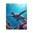 thumbnail image 1 of Paint By Numbers Kit for Adults Beginner - DIY Ocean Turtle Underwater Coral Reef Canvas Painting Kits for Adults, Frameless Paint By Number for Adults for Home Wall Decor 16x20 Inch, 1 of 7