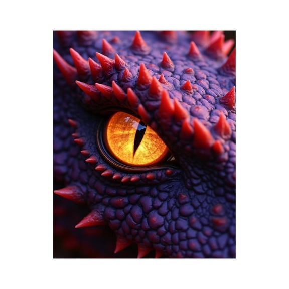Paint By Numbers Kit for Adults Beginner - DIY Orange Eye Dragon Close-up Scales Canvas Painting Kits for Adults, Frameless Paint By Number for Adults for Home Wall Decor 16x20 Inch
