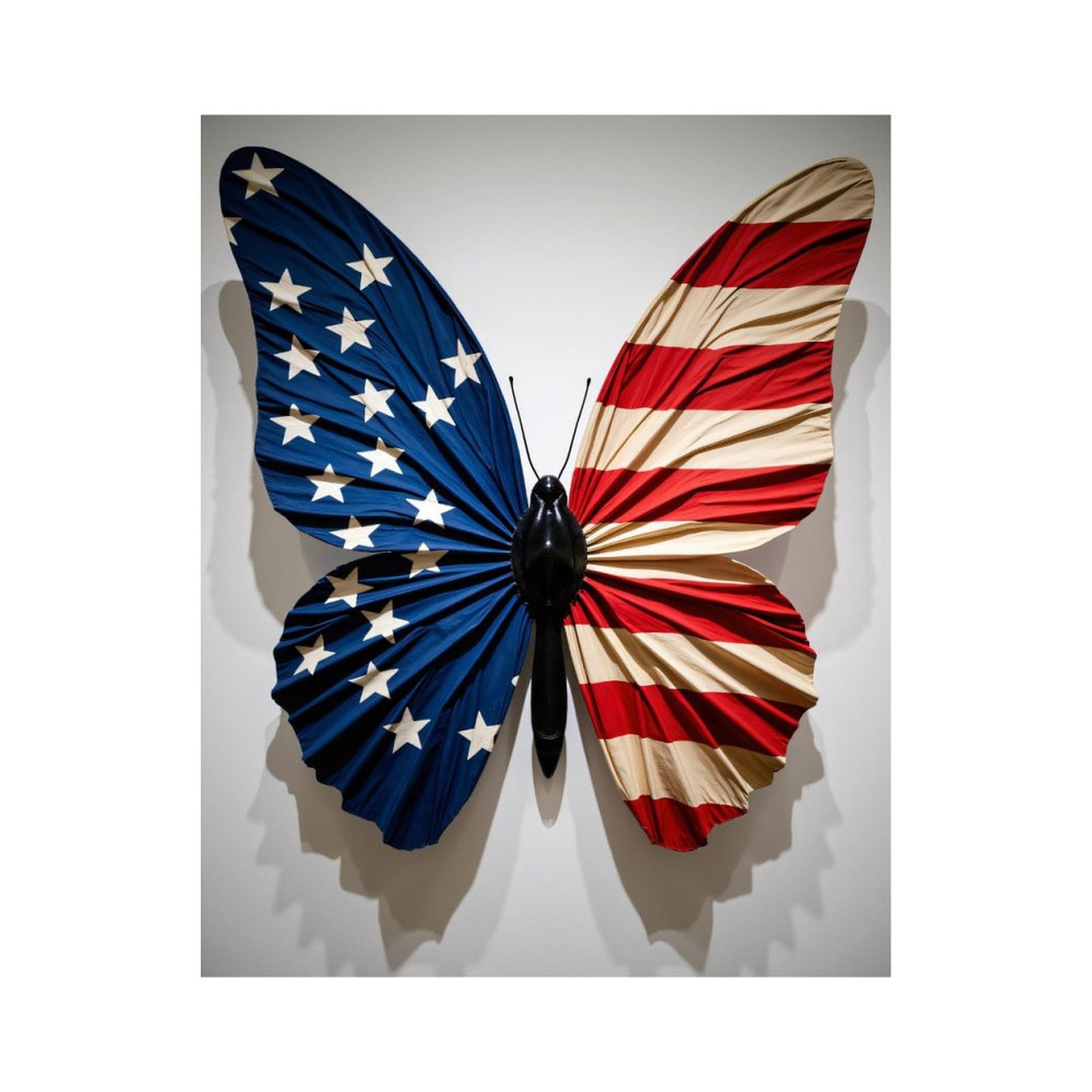 Paint By Numbers Kit for Adults Beginner - DIY Patriotic Butterfly Art Display Canvas Painting Kits for Adults, Frameless Paint By Number for Adults for Home Wall Decor 16x20 Inch