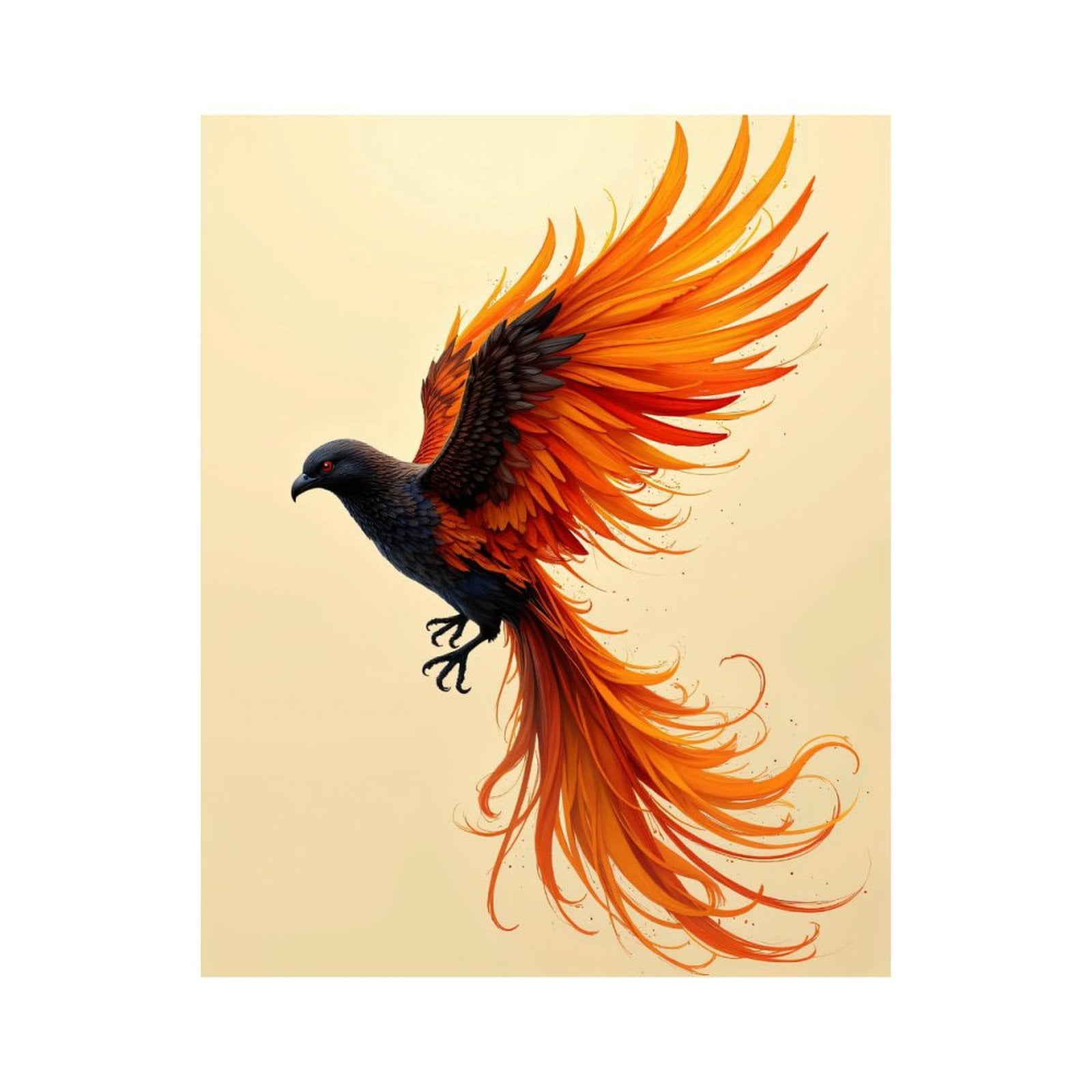 Paint By Numbers Kit for Adults Beginner - DIY Phoenix Flame Bird Artistry Canvas Painting Kits for Adults, Frameless Paint By Number for Adults for Home Wall Decor 16x20 Inch