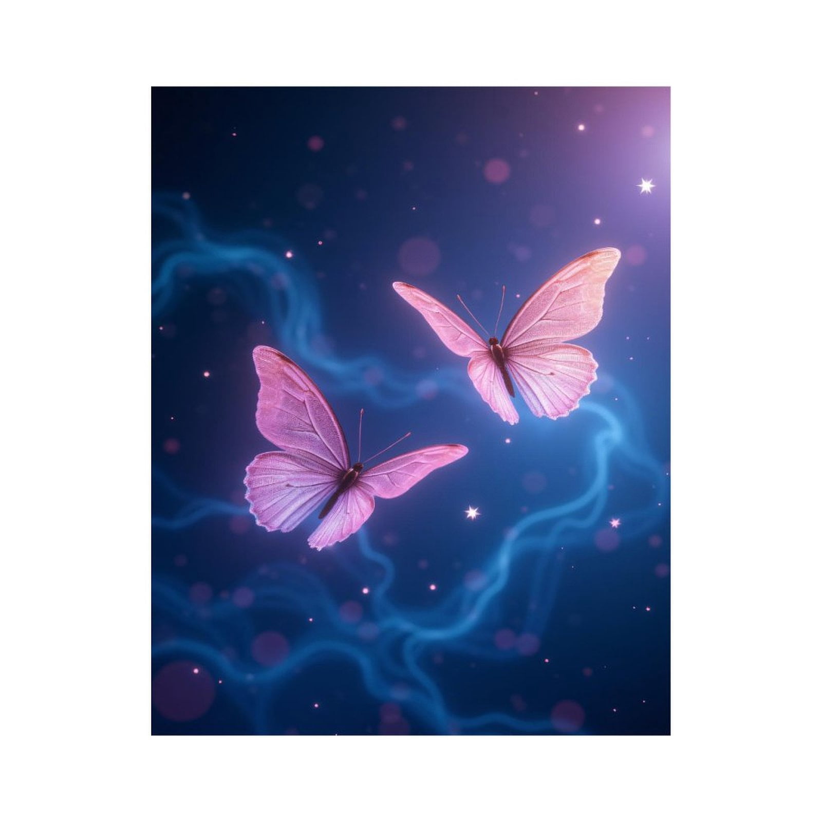 Paint By Numbers Kit for Adults Beginner - DIY Pink Butterflies Blue ...