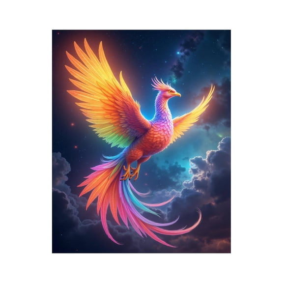 Paint By Numbers Kit for Adults Beginner - DIY Radiant Bird Soaring Through Sky Canvas Painting Kits for Adults, Frameless Paint By Number for Adults for Home Wall Decor 16x20 Inch