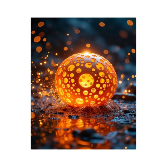 Paint By Numbers Kit for Adults Beginner - DIY Radiant Sphere Bright Glow Canvas Painting Kits for Adults, Frameless Paint By Number for Adults for Home Wall Decor 16x20 Inch