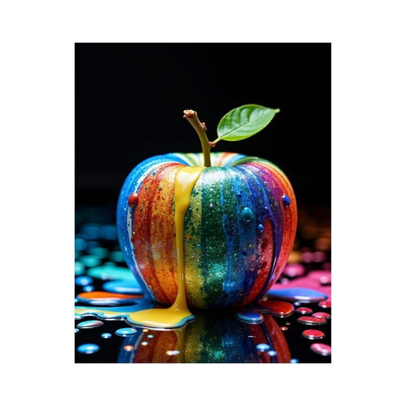 Paint By Numbers Kit for Adults Beginner - DIY Rainbow Dripped Artistic Creation Canvas Painting Kits for Adults, Frameless Paint By Number for Adults for Home Wall Decor 16x20 Inch