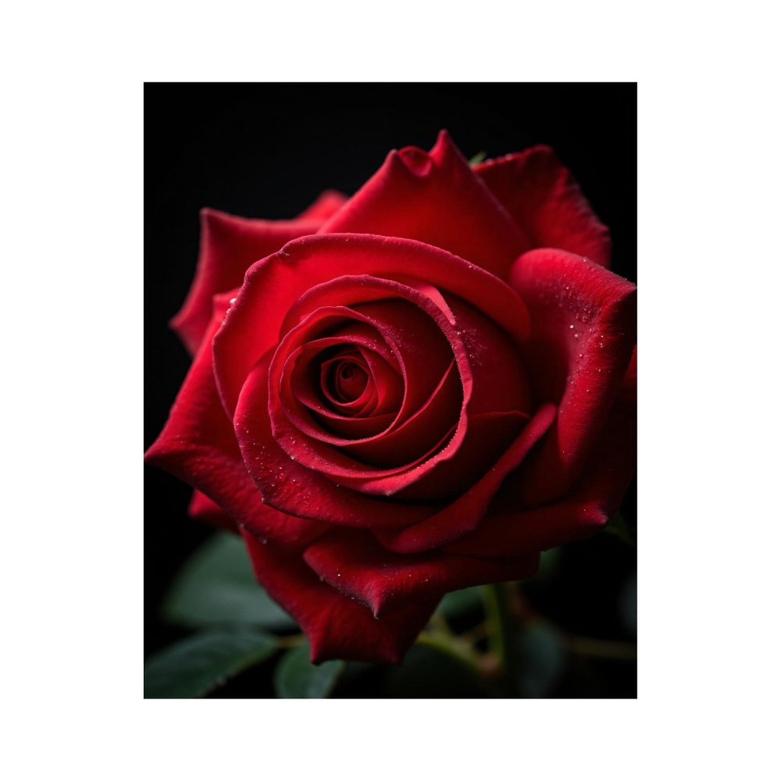 Paint By Numbers Kit for Adults Beginner - DIY Red Rose Close Up Petals Bloom Canvas Painting Kits for Adults, Frameless Paint By Number for Adults for Home Wall Decor 16x20 Inch