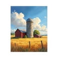 thumbnail image 1 of Paint By Numbers Kit for Adults Beginner - DIY Rural Barn Blue Sky Field Canvas Painting Kits for Adults, Frameless Paint By Number for Adults for Home Wall Decor 16x20 Inch, 1 of 7