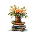 thumbnail image 1 of Paint By Numbers Kit for Adults Beginner - DIY Rustic Bouquet On Vintage Books Canvas Painting Kits for Adults, Frameless Paint By Number for Adults for Home Wall Decor 16x20 Inch, 1 of 7