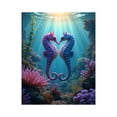 thumbnail image 1 of Paint By Numbers Kit for Adults Beginner - DIY Seahorse Duo Underwater Ballet Canvas Painting Kits for Adults, Frameless Paint By Number for Adults for Home Wall Decor 16x20 Inch, 1 of 7