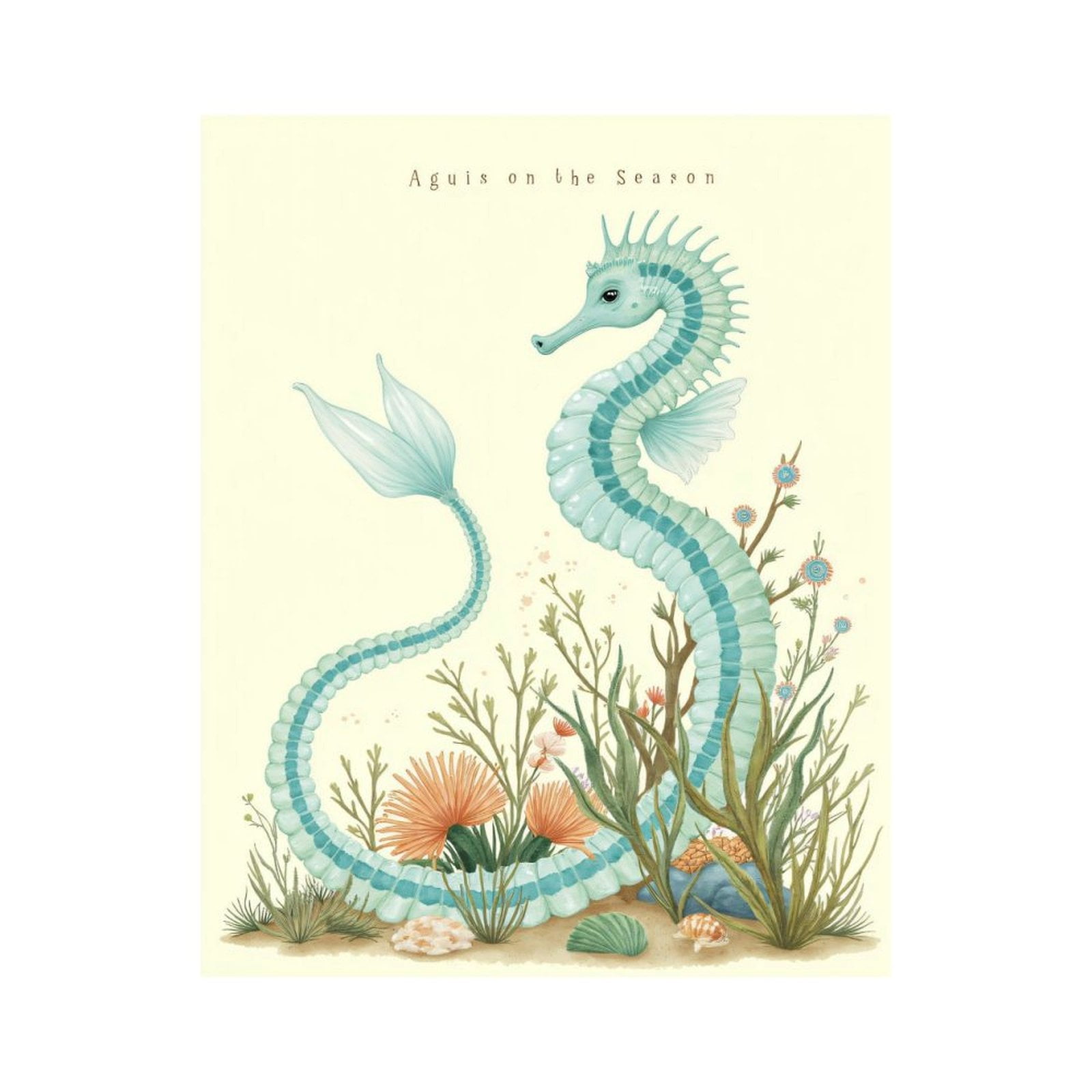 Paint By Numbers Kit for Adults Beginner - DIY Seahorse Fantasy Ocean Scene Canvas Painting Kits for Adults, Frameless Paint By Number for Adults for Home Wall Decor 16x20 Inch