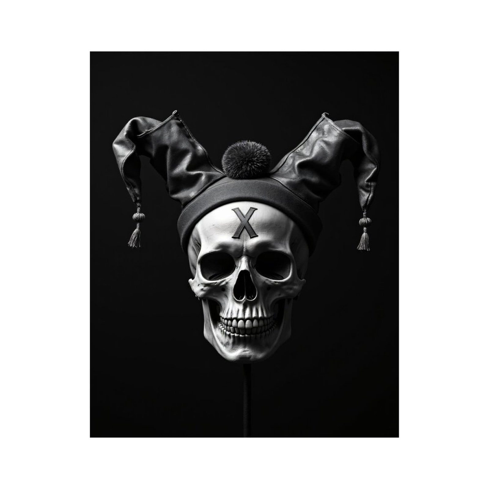 Paint By Numbers Kit for Adults Beginner - DIY Skull Jester Hat Gothic Art Canvas Painting Kits for Adults, Frameless Paint By Number for Adults for Home Wall Decor 16x20 Inch