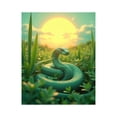 thumbnail image 1 of Paint By Numbers Kit for Adults Beginner - DIY Snake Glowing Sunlit Greenery Canvas Painting Kits for Adults, Frameless Paint By Number for Adults for Home Wall Decor 16x20 Inch, 1 of 7