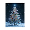 thumbnail image 1 of Paint By Numbers Kit for Adults Beginner - DIY Snowy Christmas Tree Night Scene Canvas Painting Kits for Adults, Frameless Paint By Number for Adults for Home Wall Decor 16x20 Inch, 1 of 7