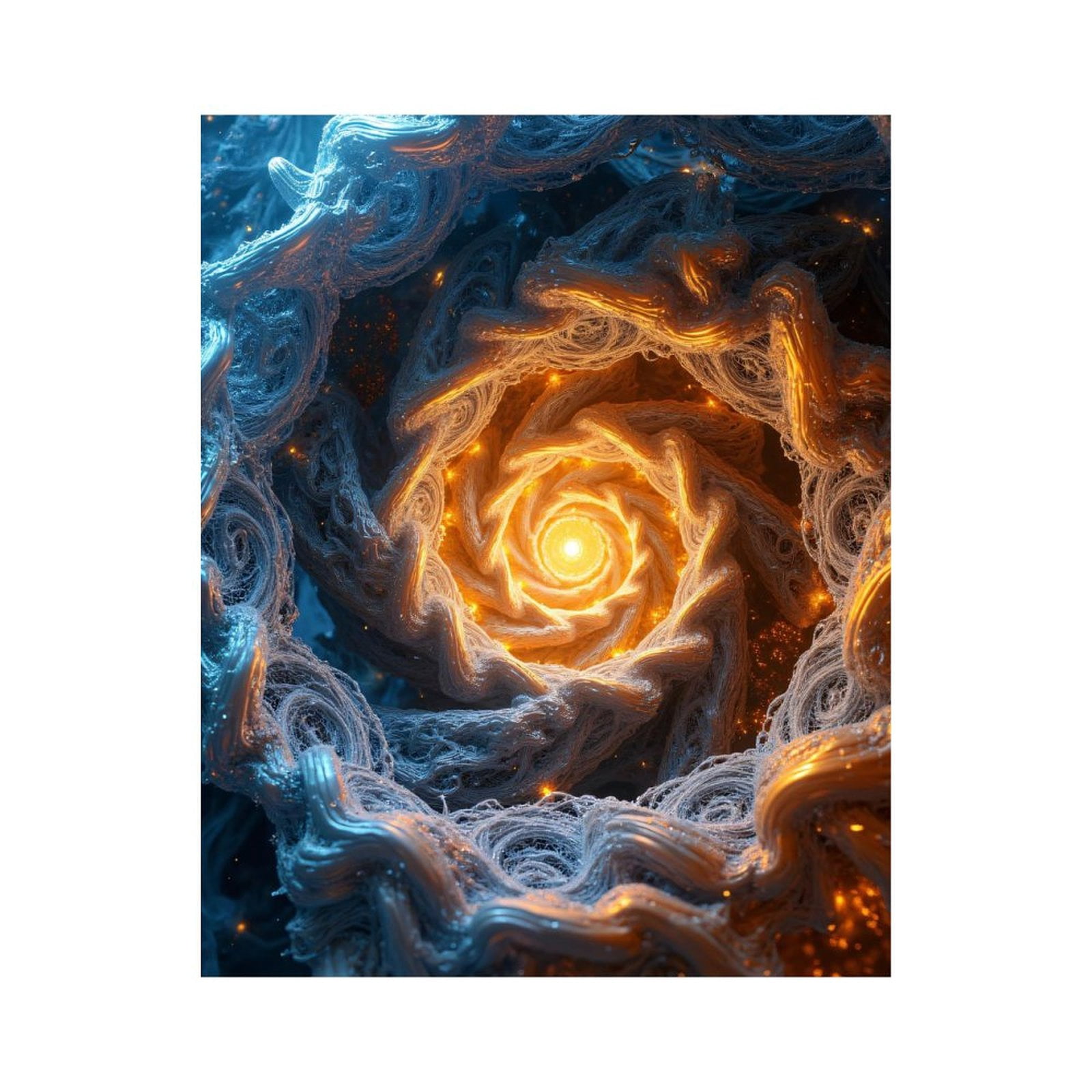 Paint By Numbers Kit for Adults Beginner - DIY Spiral Glow Abstract Art Pattern Canvas Painting Kits for Adults, Frameless Paint By Number for Adults for Home Wall Decor 16x20 Inch