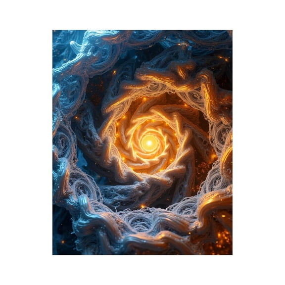 Paint By Numbers Kit for Adults Beginner - DIY Spiral Glow Abstract Art Pattern Canvas Painting Kits for Adults, Frameless Paint By Number for Adults for Home Wall Decor 16x20 Inch