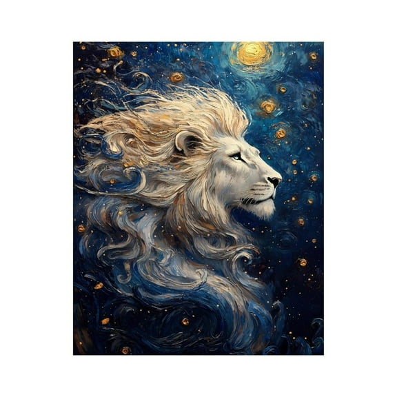 Paint By Numbers Kit for Adults Beginner - DIY Starry Night Flowing Hair Art Fantasy Canvas Painting Kits for Adults, Frameless Paint By Number for Adults for Home Wall Decor 16x20 Inch