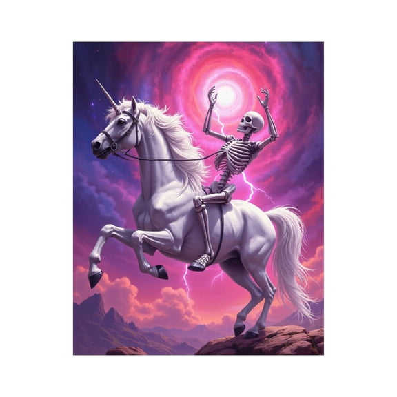 Paint By Numbers Kit for Adults Beginner - DIY Stormy Night Skeleton Rider Canvas Painting Kits for Adults, Frameless Paint By Number for Adults for Home Wall Decor 16x20 Inch