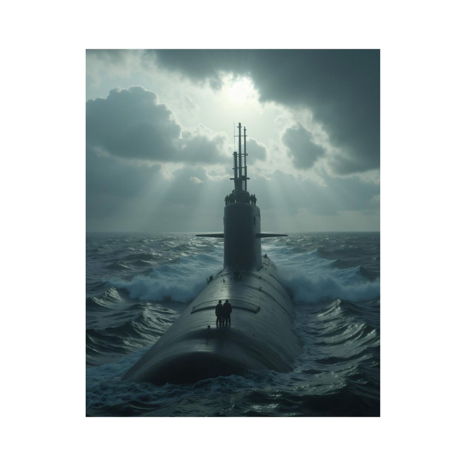 Paint By Numbers Kit for Adults Beginner - DIY Submarine Ocean Journey Sky Waves Canvas Painting Kits for Adults, Frameless Paint By Number for Adults for Home Wall Decor 16x20 Inch