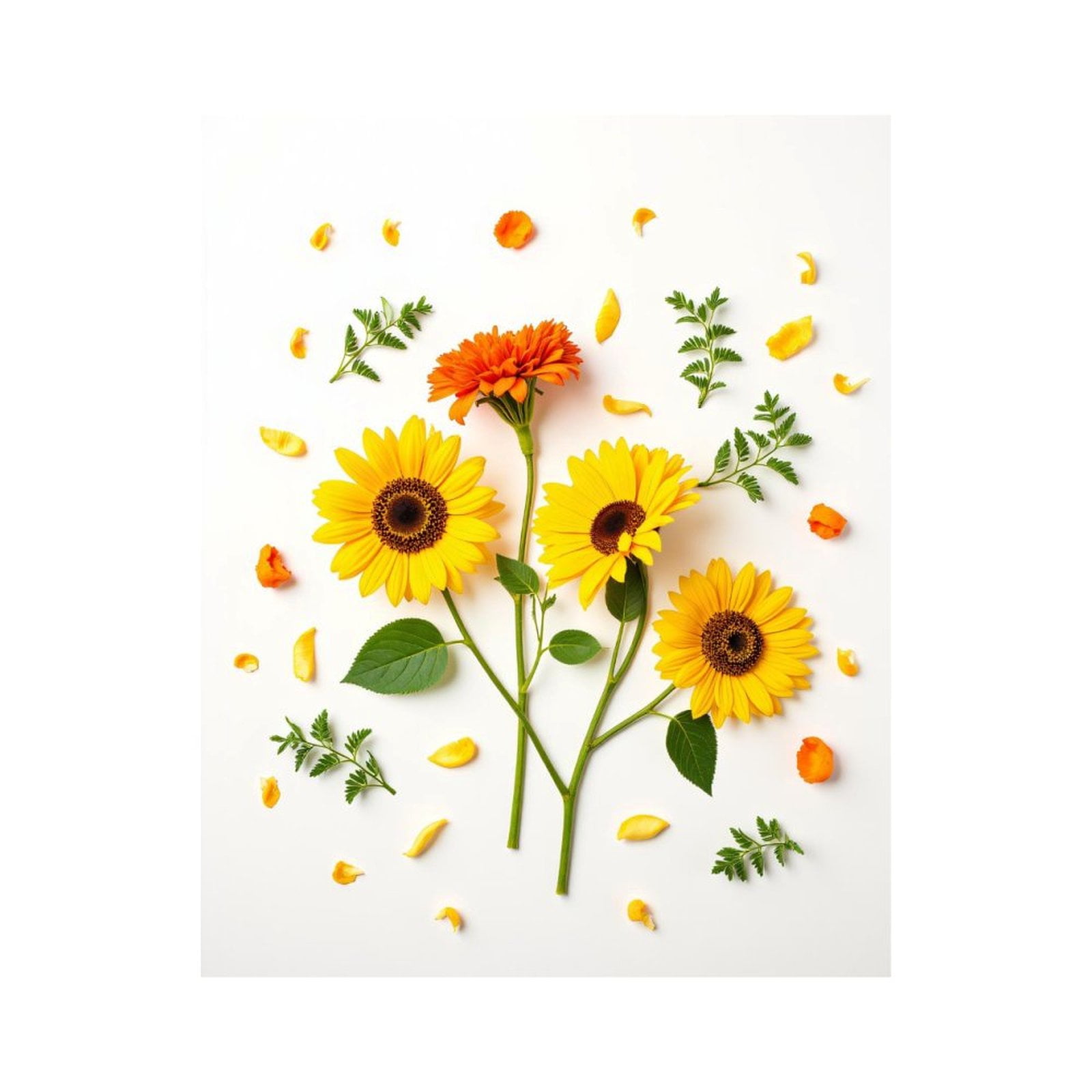 Paint By Numbers Kit for Adults Beginner - DIY Sunflower Blossom Pattern Art Canvas Painting Kits for Adults, Frameless Paint By Number for Adults for Home Wall Decor 16x20 Inch