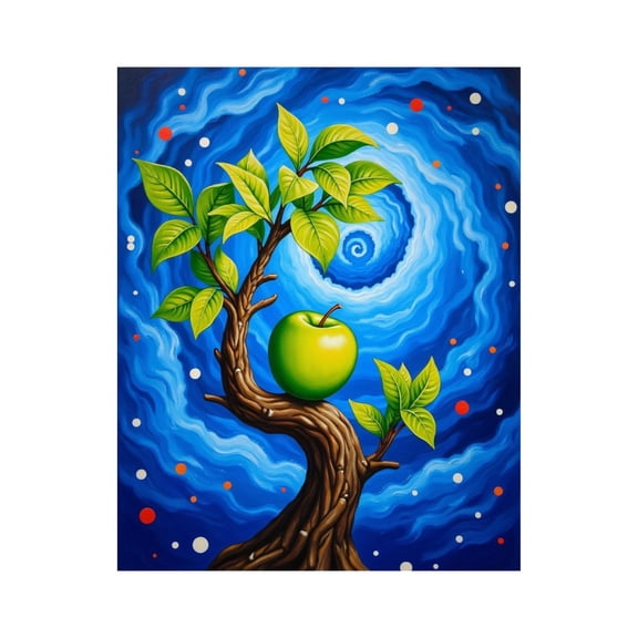 Paint By Numbers Kit for Adults Beginner - DIY Surreal Tree Vortex Art Scene Canvas Painting Kits for Adults, Frameless Paint By Number for Adults for Home Wall Decor 16x20 Inch