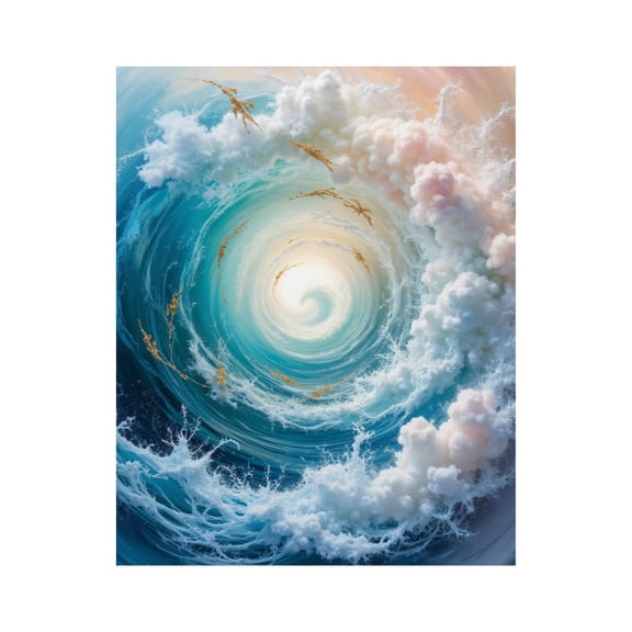 Paint By Numbers Kit for Adults Beginner - DIY Swirling Cloud Vortex Fantasy Art Canvas Painting Kits for Adults, Frameless Paint By Number for Adults for Home Wall Decor 16x20 Inch