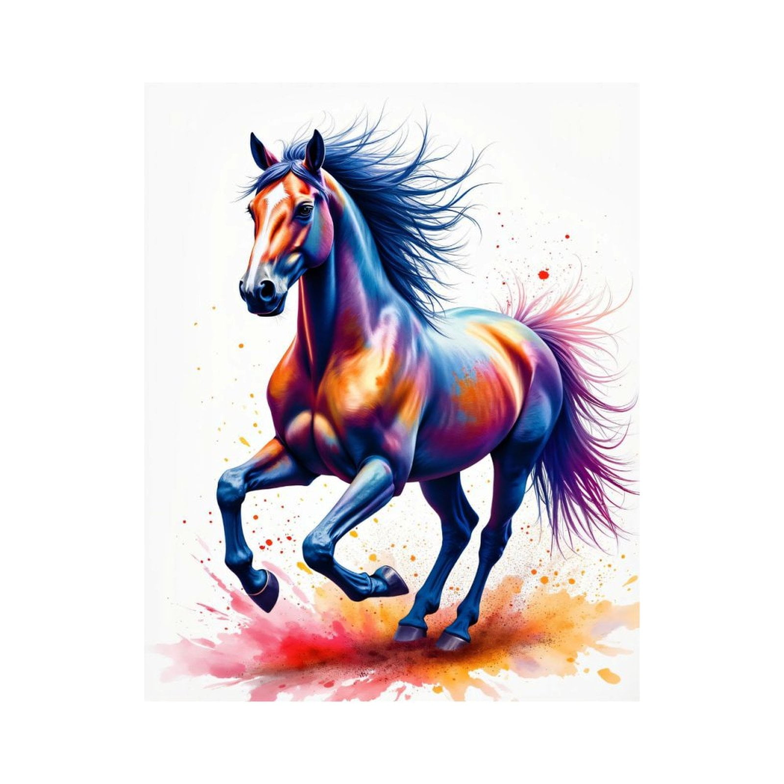 Paint By Numbers Kit for Adults Beginner - DIY Vibrant Abstract Horse Art Paint Canvas Painting Kits for Adults, Frameless Paint By Number for Adults for Home Wall Decor 16x20 Inch