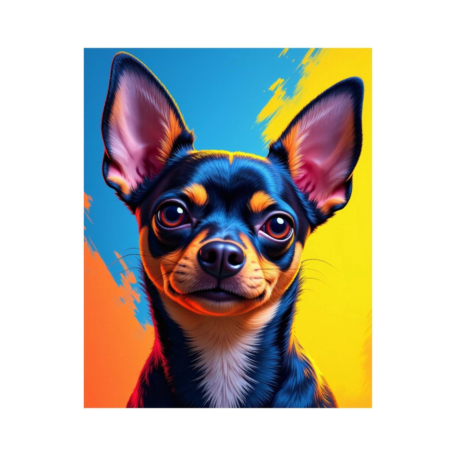 Paint By Numbers Kit for Adults Beginner - DIY Vibrant Dog Portrait Art Illustration Canvas Painting Kits for Adults, Frameless Paint By Number for Adults for Home Wall Decor 16x20 Inch