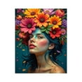 thumbnail image 1 of Paint By Numbers Kit for Adults Beginner - DIY Vibrant Floral Portrait Woman Canvas Painting Kits for Adults, Frameless Paint By Number for Adults for Home Wall Decor 16x20 Inch, 1 of 7