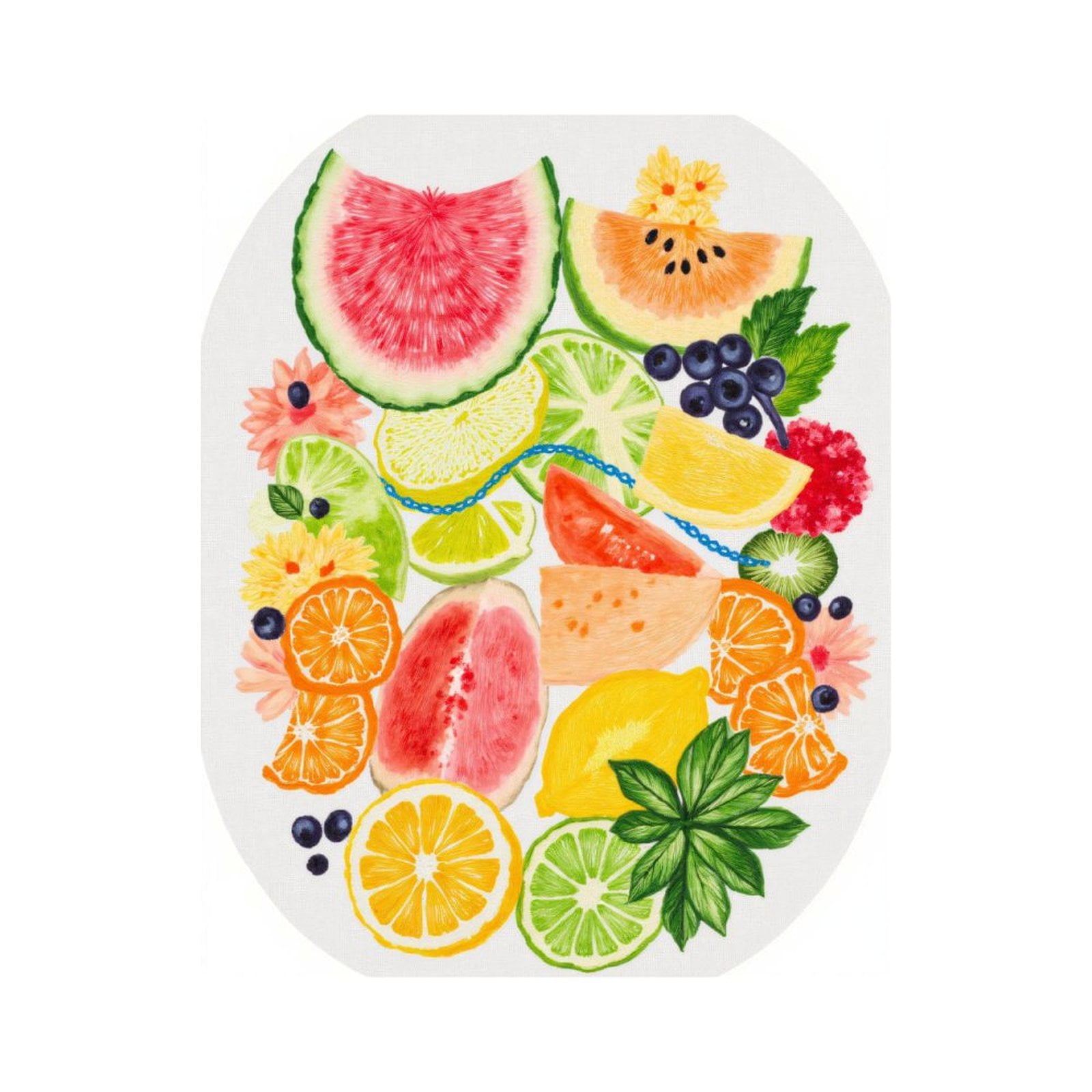 Paint By Numbers Kit for Adults Beginner - DIY Vibrant Fruit Watercolor Art Freshness Canvas Painting Kits for Adults, Frameless Paint By Number for Adults for Home Wall Decor 16x20 Inch