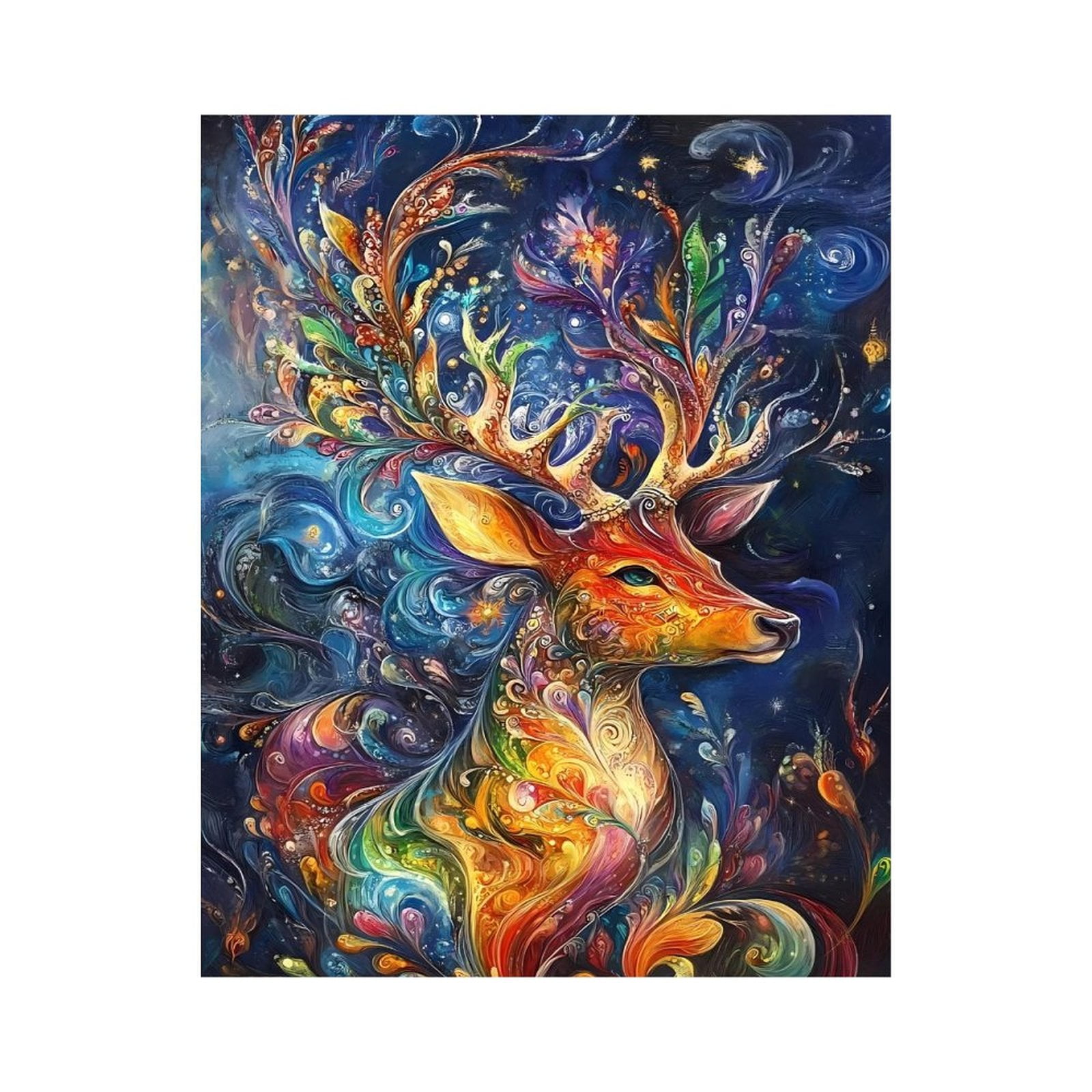 Paint By Numbers Kit for Adults Beginner - DIY Vibrant Majestic Animal Art Canvas Painting Kits for Adults, Frameless Paint By Number for Adults for Home Wall Decor 16x20 Inch