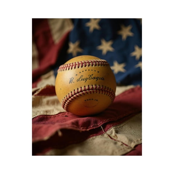 Paint By Numbers Kit for Adults Beginner - DIY Vintage Baseball American Flag Canvas Painting Kits for Adults, Frameless Paint By Number for Adults for Home Wall Decor 16x20 Inch