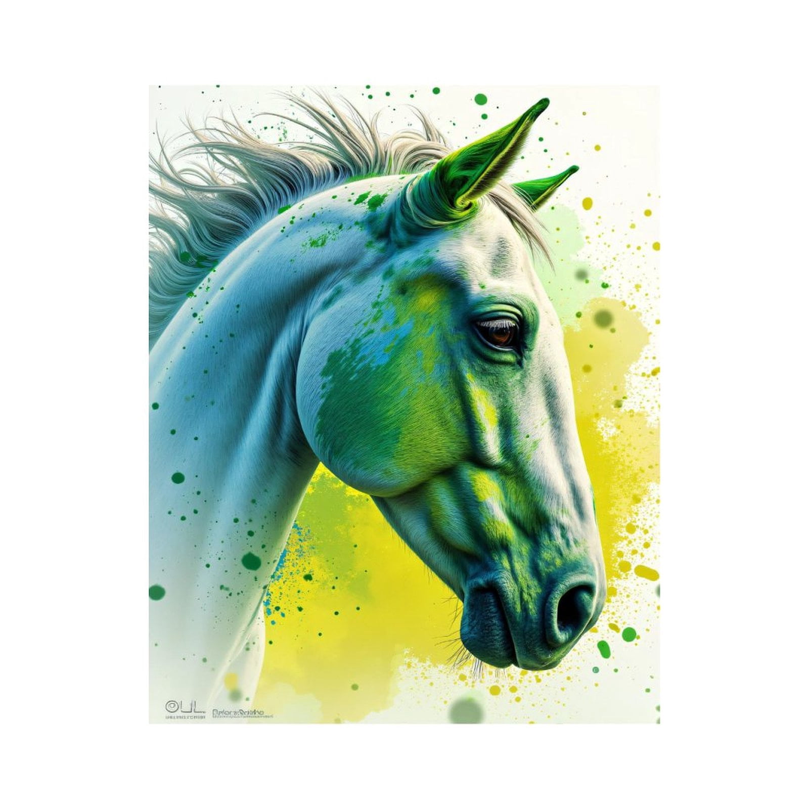 Paint By Numbers Kit for Adults Beginner - DIY White Horse Vibrant Colors Art Canvas Painting Kits for Adults, Frameless Paint By Number for Adults for Home Wall Decor 16x20 Inch