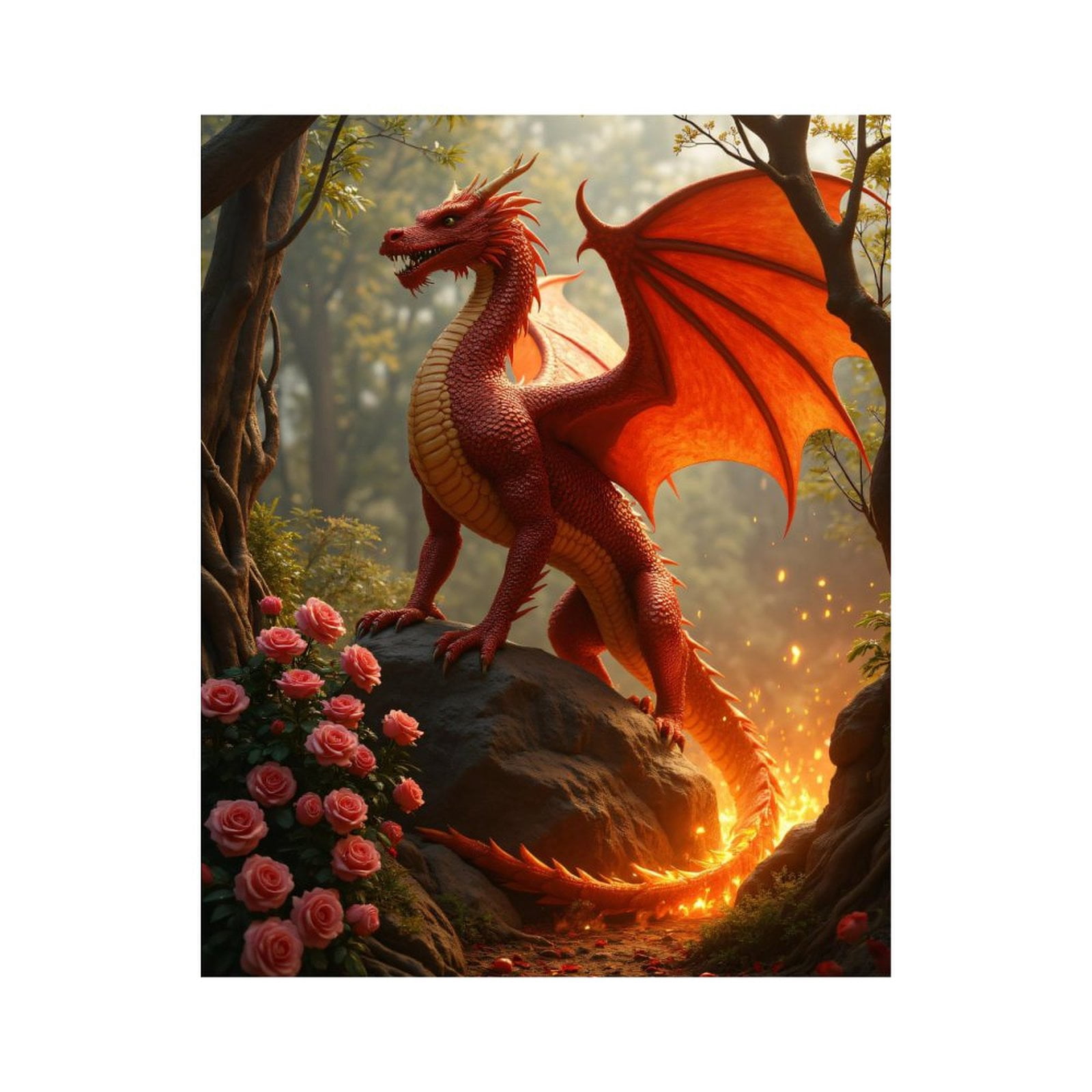 Paint By Numbers Kit for Adults Beginner - DIY Wings Of Enchantment Fantasy Garden Canvas Painting Kits for Adults, Frameless Paint By Number for Adults for Home Wall Decor 16x20 Inch